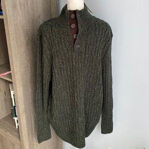 NWT Men’s Tasso Elba Hunter Green‎ Sweater. Size XXL.